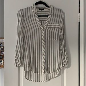 pin strip button down